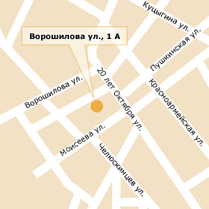 Воронеж улица ворошилова карта
